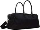 Versace Black Nylon Barocco Duffle Bag