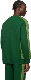 Lanvin Green Side Curb Sweatshirt