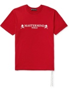 MASTERMIND WORLD - Logo-Print Cotton-Jersey T-Shirt - Red