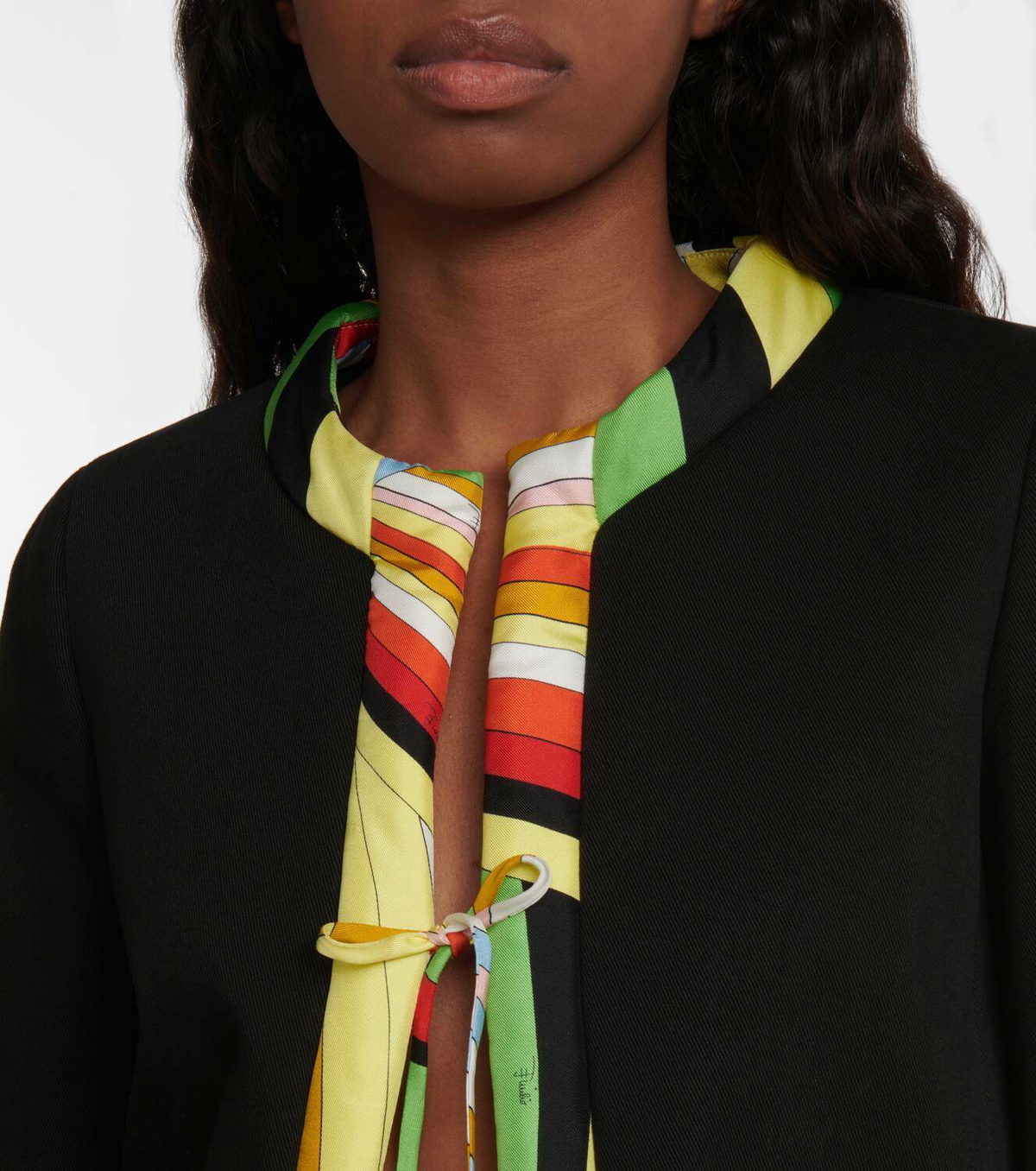 Pucci Trimmed cotton jacket Emilio Pucci