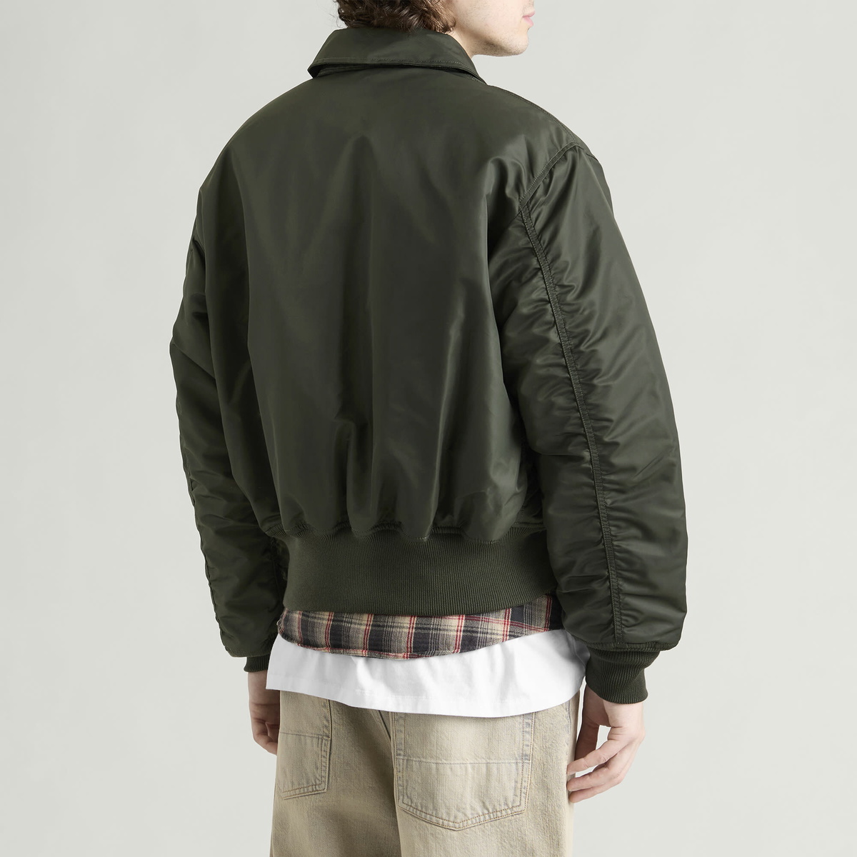 Alpha Industries Men's CWU-45 Heritage Bomber Jacket in Rep.Grey