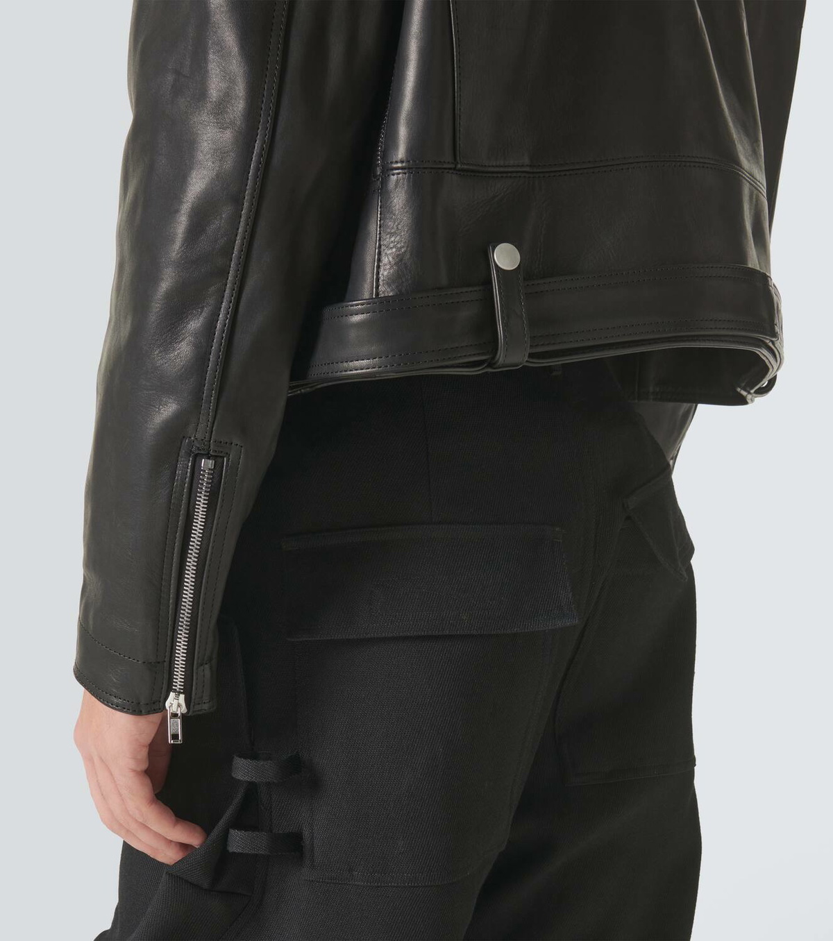 Rick Owens Cropped leather jacket Rick Owens