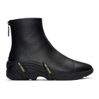 Raf Simons Black Cyclon Zip-Up Boots