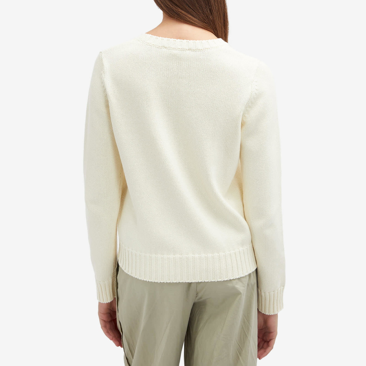スウェット・トレーナー SPORTY & RICH Cream Cotton Sweater adidas Originals x Sporty & Rich V-Neck Sweatshirt Cream