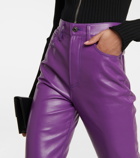 Agolde - 90s Pinch high-rise faux leather pants