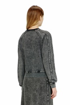 Diesel Sweatshirt with bands and Oval D embroidery - Sweaters - Woman -