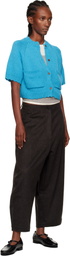 Cordera Brown Wool Curved Trousers
