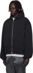 HELIOT EMIL Black Paralax Reversible Leather Jacket