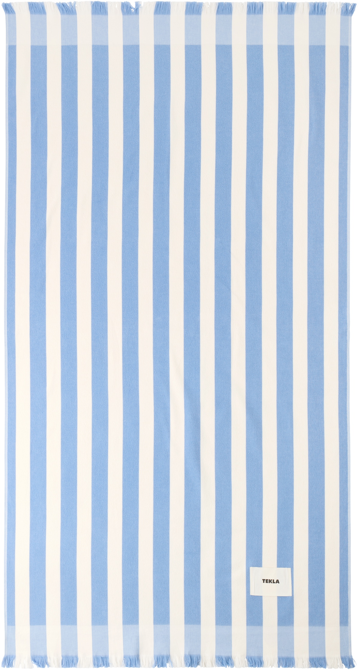 Tekla Blue & White Striped Beach Towel