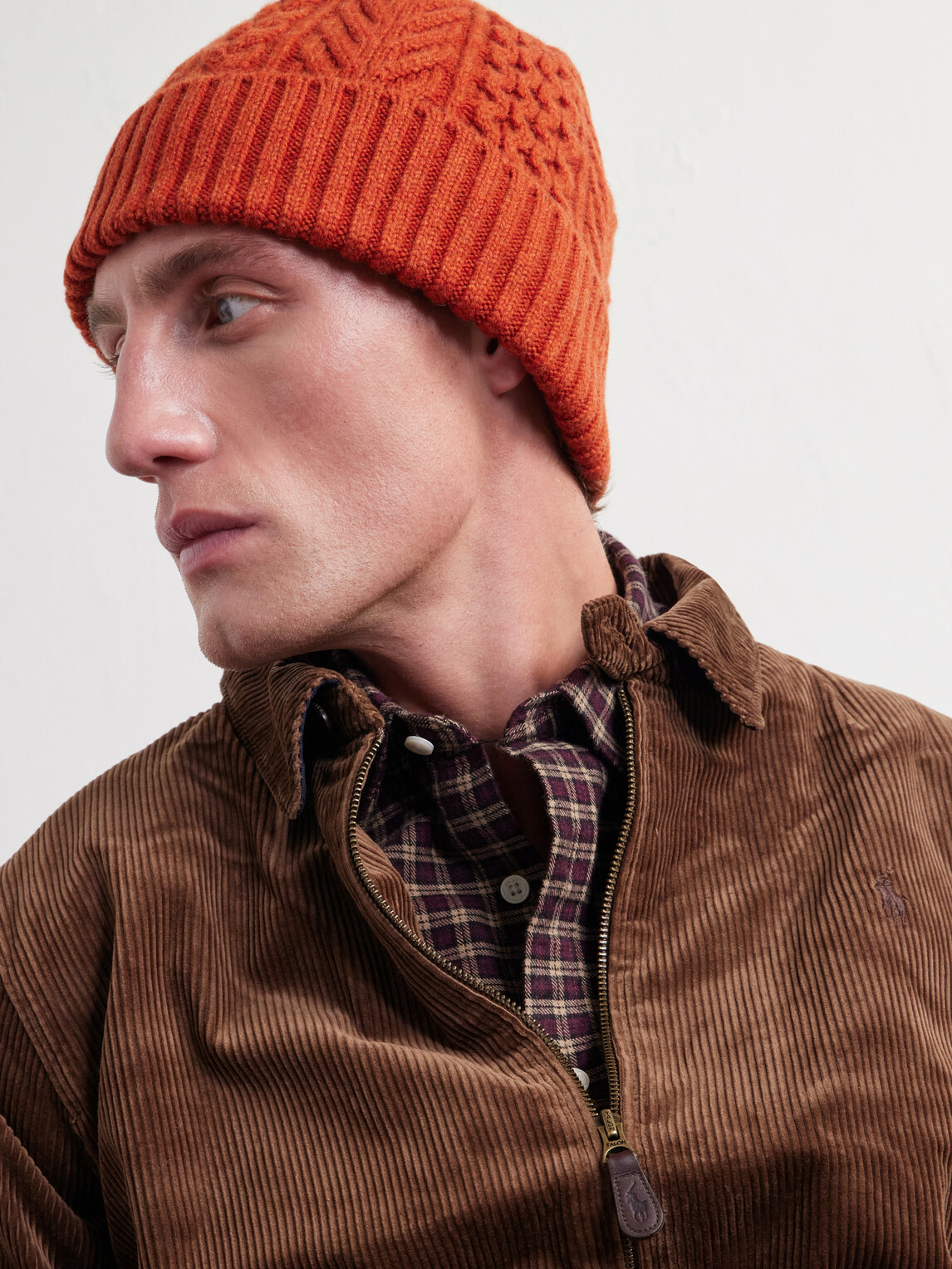 OrSlow - Aran Wool Beanie - Orange