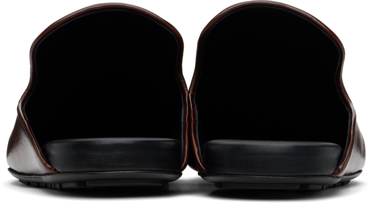Bottega Veneta Brown Roma Slippers Bottega Veneta