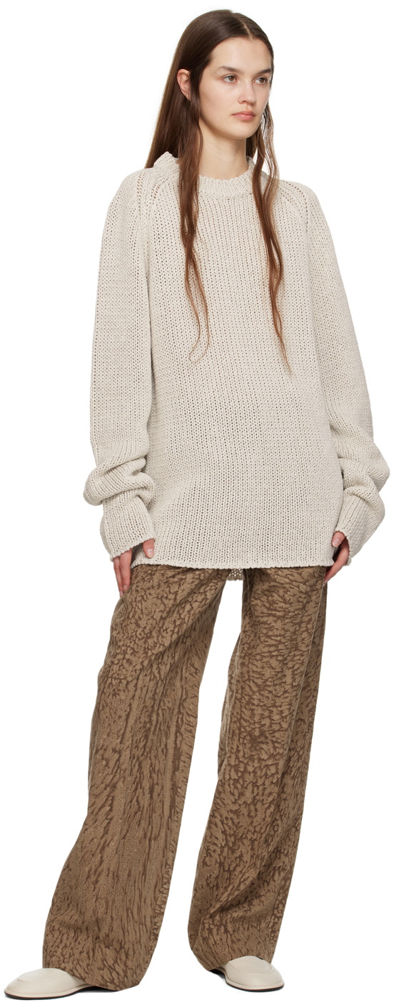 UMBER POSTPAST Off-White Raglan Sweater