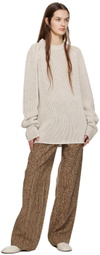 UMBER POSTPAST Off-White Raglan Sweater