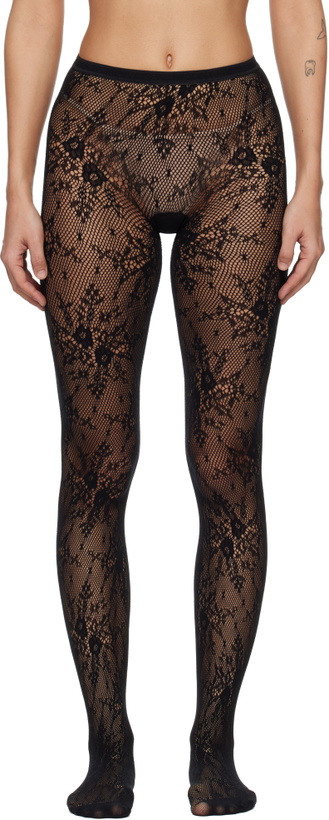 Photo: Swedish Stockings Black Rosa Lace Tights
