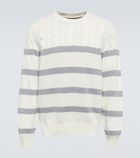 Brunello Cucinelli - Striped cotton sweater