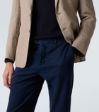 Kiton Cotton and cashmere chinos