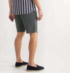 NN07 - Seb Linen Drawstring Shorts - Gray