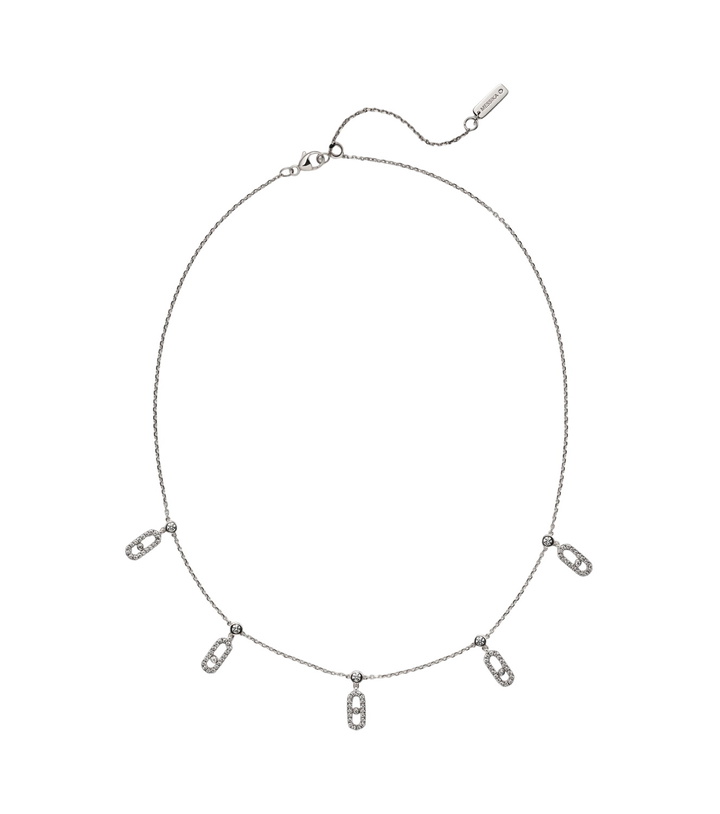 Photo: Messika Move Uno 18kt white gold choker with diamonds