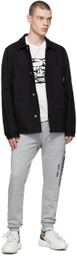Alexander McQueen Grey Graffiti Joggers