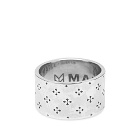 Maple Men's Iron Cross Ring in Silver