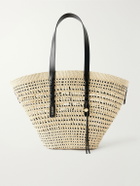 LOEWE - Paula's Ibiza Braid Basket Leather-Trimmed Raffia Tote Bag