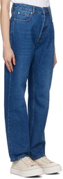 AMI Paris Blue Low-Rise Jeans