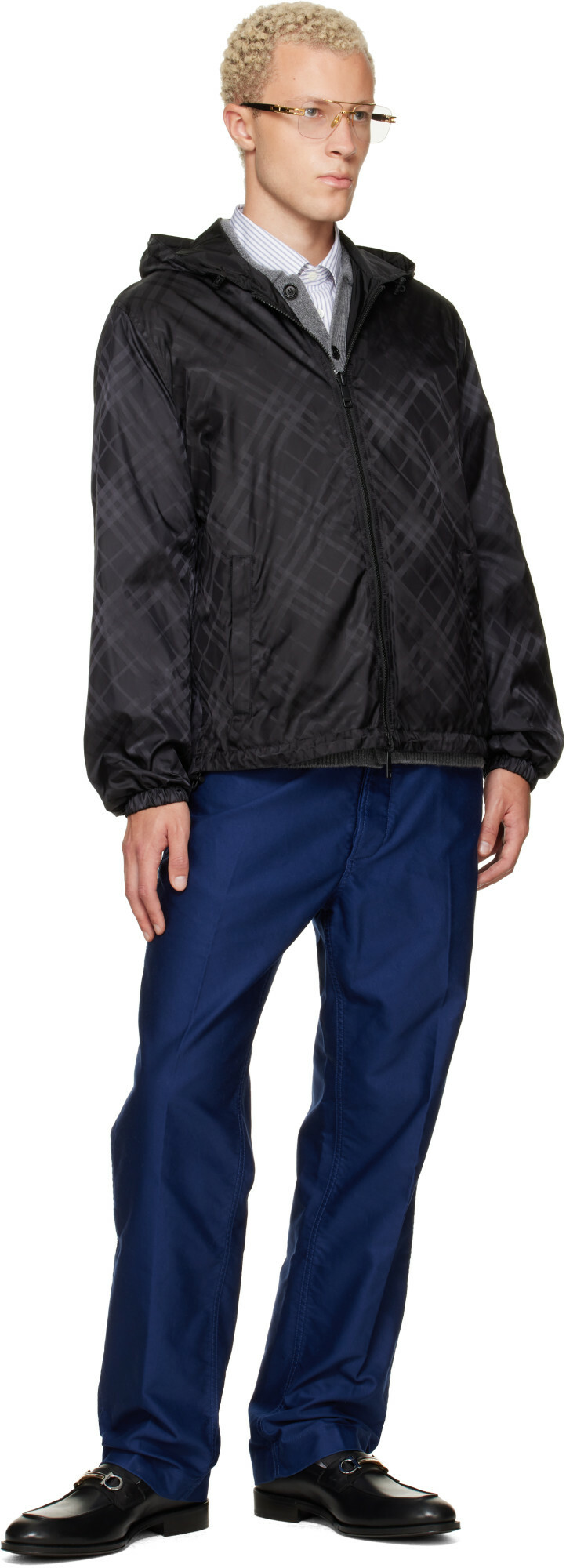 Burberry Black Check Reversible Jacket