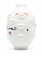 Jonathan Adler White Gala Graffiti Porcelain Vase
