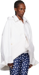 Jean Paul Gaultier White 'The Sailor Short' Trench Coat