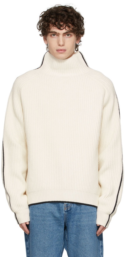 Photo: Tom Wood Off-White Knit Turtleneck Sweater