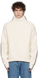Tom Wood Off-White Knit Turtleneck Sweater