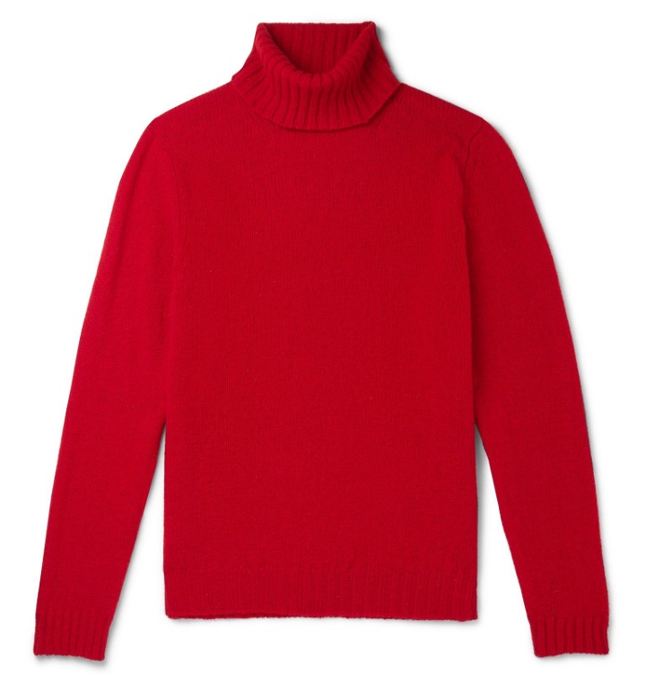 Photo: MAN 1924 - Shetland Wool Rollneck Sweater - Red