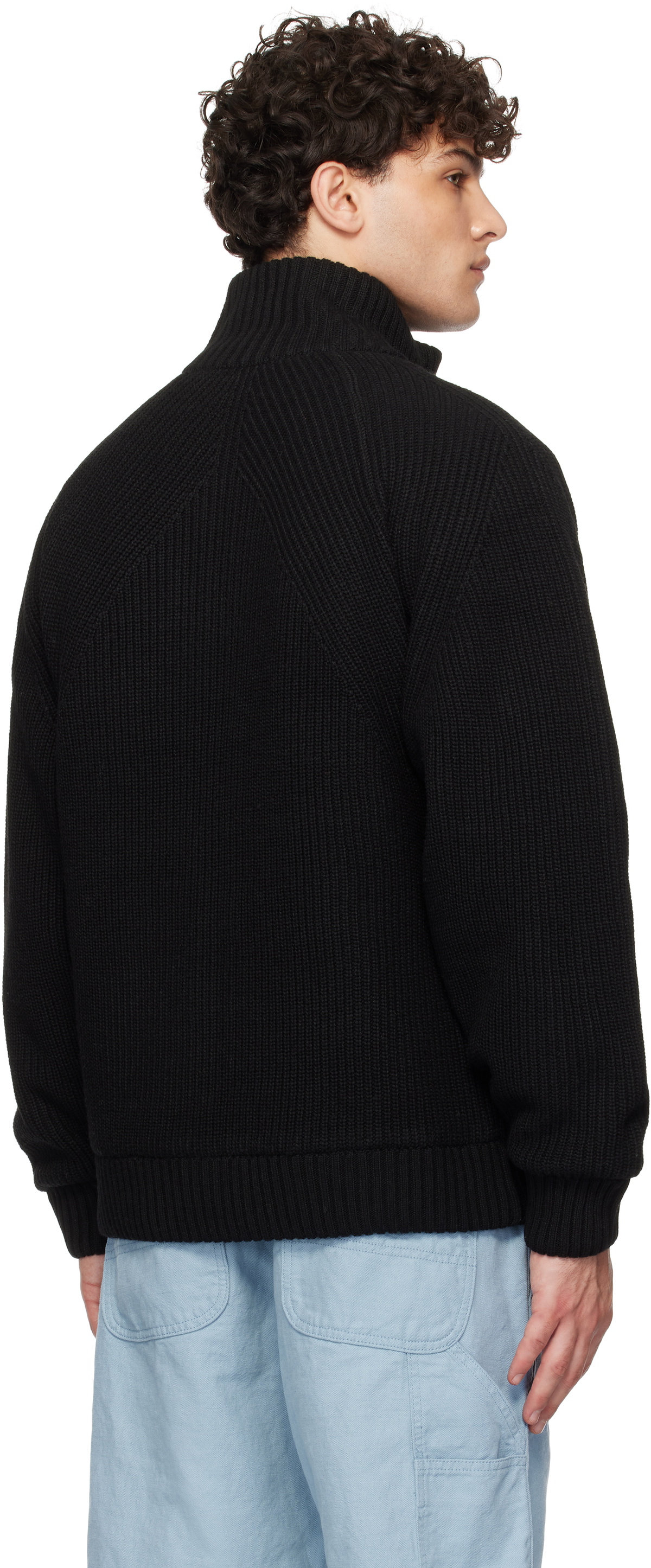 Carhartt Work In Progress Black Banley Sweater Jacket Carhartt WIP