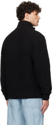 Carhartt Work In Progress Black Banley Sweater Jacket