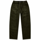 Gramicci Men's Corduroy Loose Tapered Ridge Pant in Dark Green