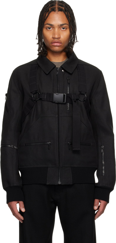 Photo: Rick Owens Black Concordians Bonotto Capsule Blixa Bomber Jacket
