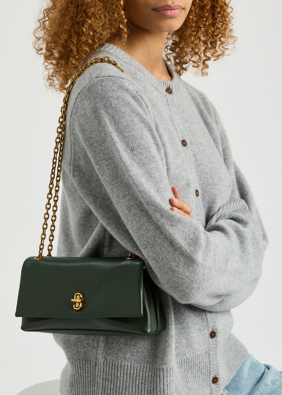 Marc Jacobs The Dual Chain Mini Leather Shoulder bag - Dark Green - One Size