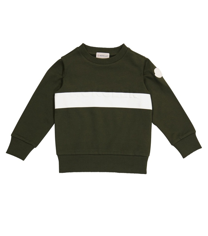 Photo: Moncler Enfant - Logo cotton jersey sweatshirt