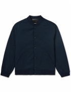 Theory - Wool-Blend Twill Bomber Jacket - Blue