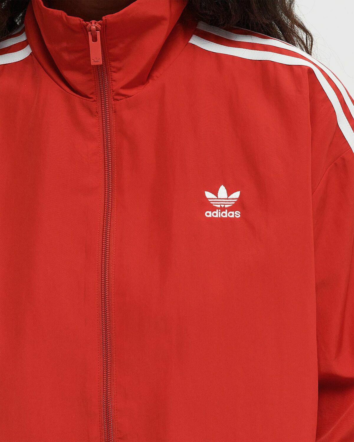 Adidas ADILENIUM SEASON 3 OVERSIZED TRACK TOP Red Womens Adidas ADILENIUM SEASON 3 OVERSIZED TRACK TOP Red Womens