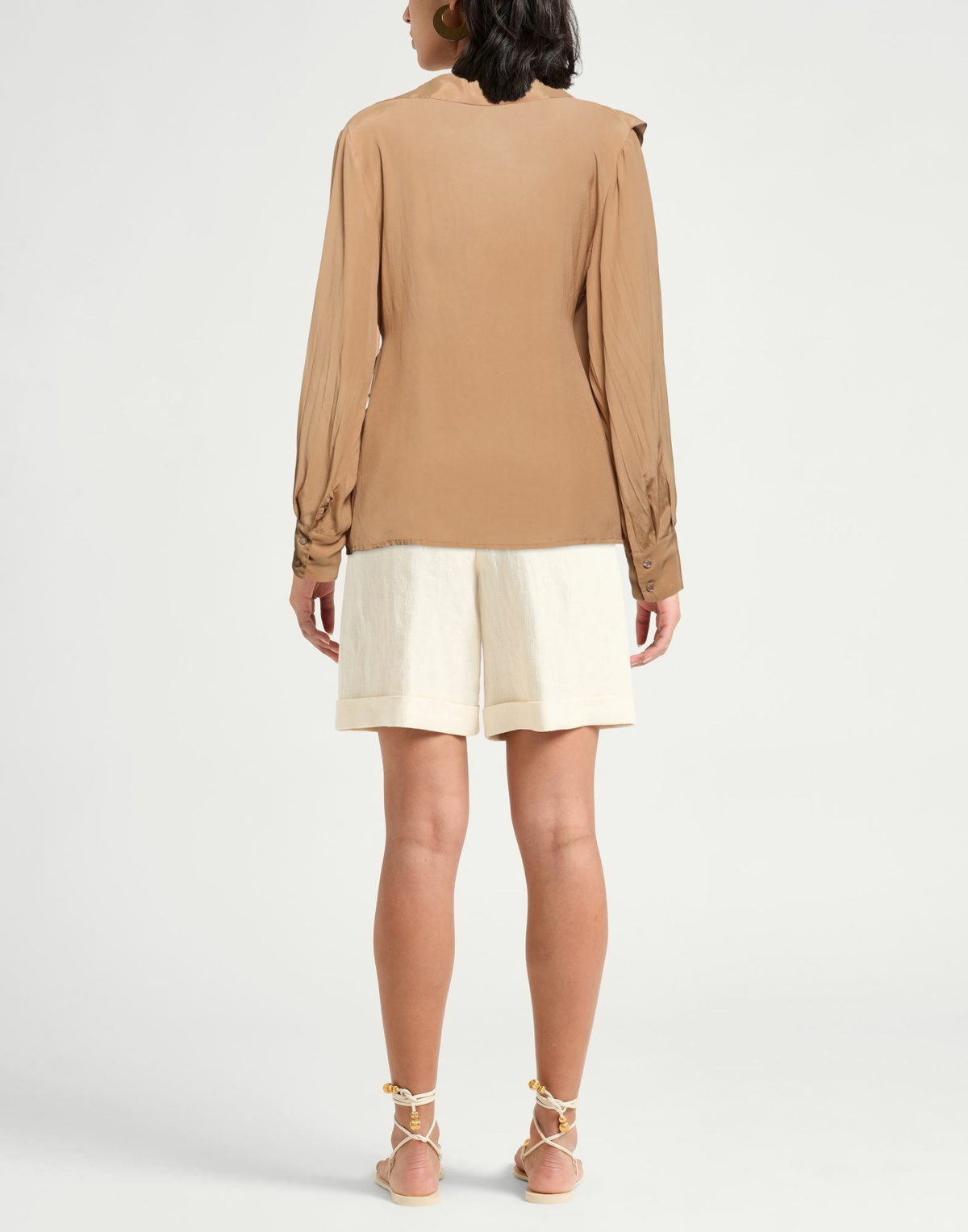 Manila Grace Womens Top Camel