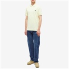 Fred Perry Authentic Men's Slim Fit Plain Polo Shirt in Wax Yellow