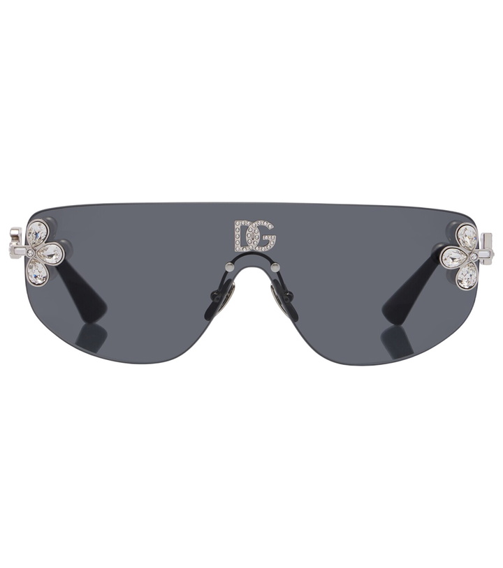Photo: Dolce&Gabbana DG crystal-embellished aviator sunglasses