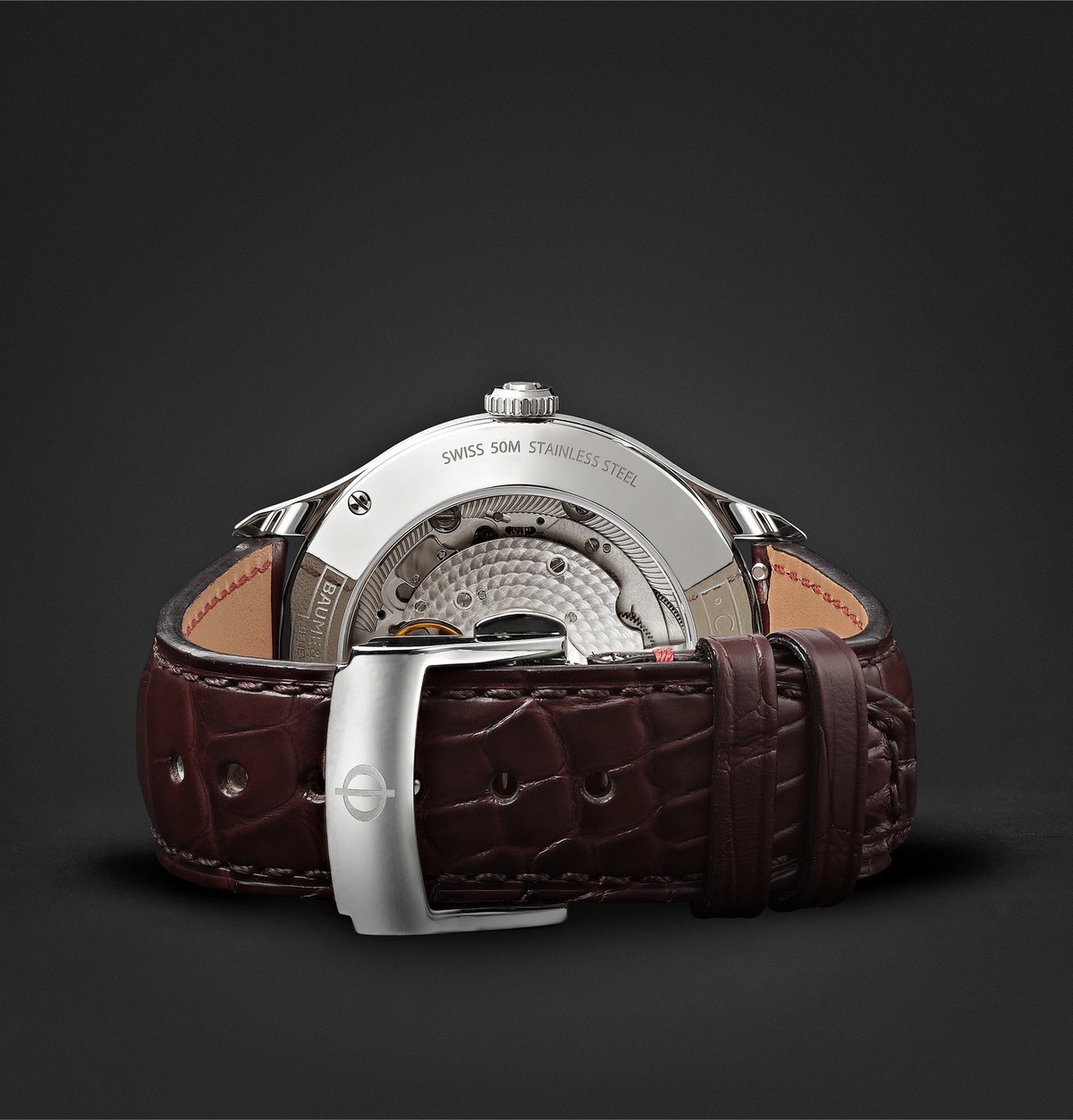 Baume & Mercier - Clifton Baumatic Automatic Chronometer 40mm Stainless Steel and Alligator Watch, Ref. No. M0A10517 - Blue