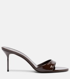 Paris Texas Lidia patent leather mules