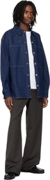 AGOLDE Navy Atticus Denim Shirt
