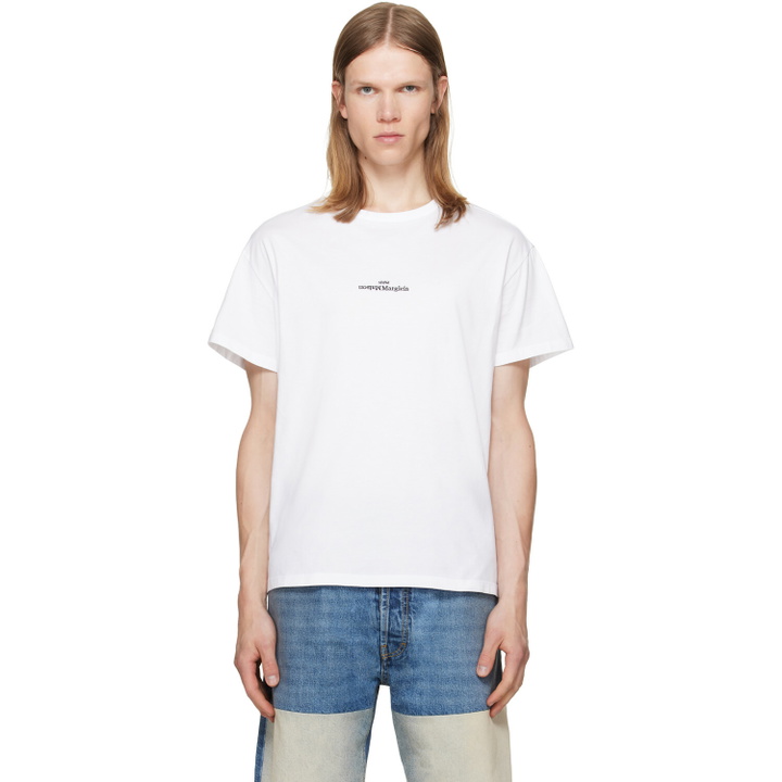 Photo: Maison Margiela White Distorted Logo T-shirt