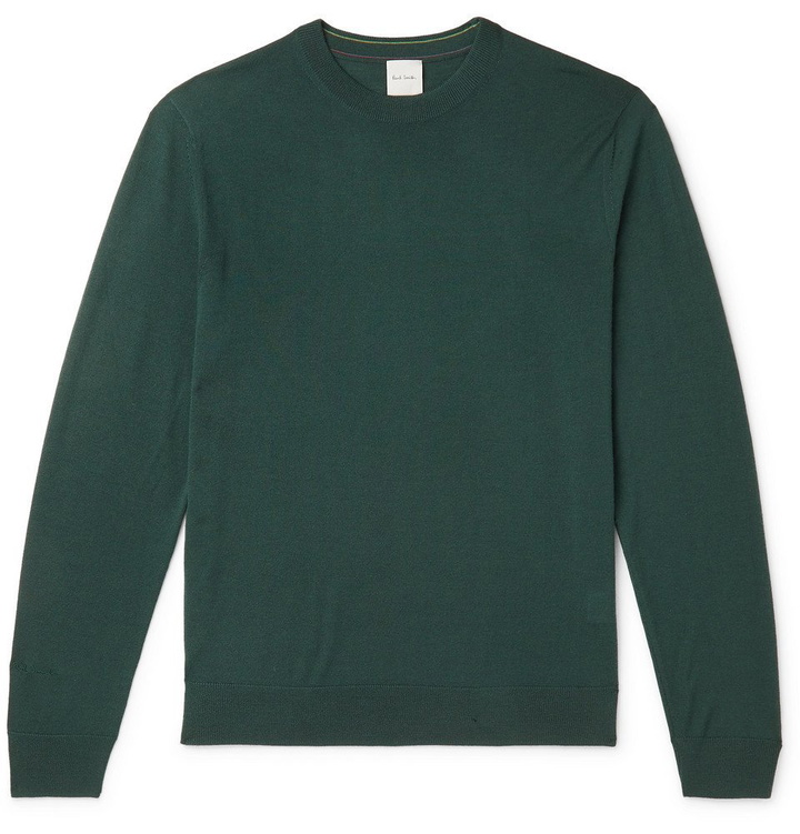 Photo: Paul Smith - Slim-Fit Merino Wool Sweater - Emerald