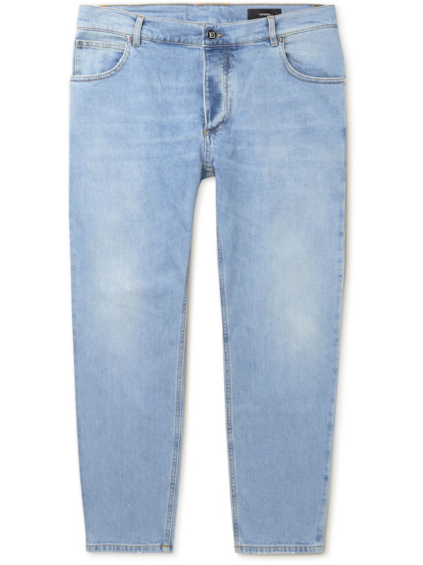 Photo: Balmain - Slim-Fit Tapered Jeans - Blue