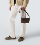 Prada Re-Nylon leather-trimmed shoulder bag